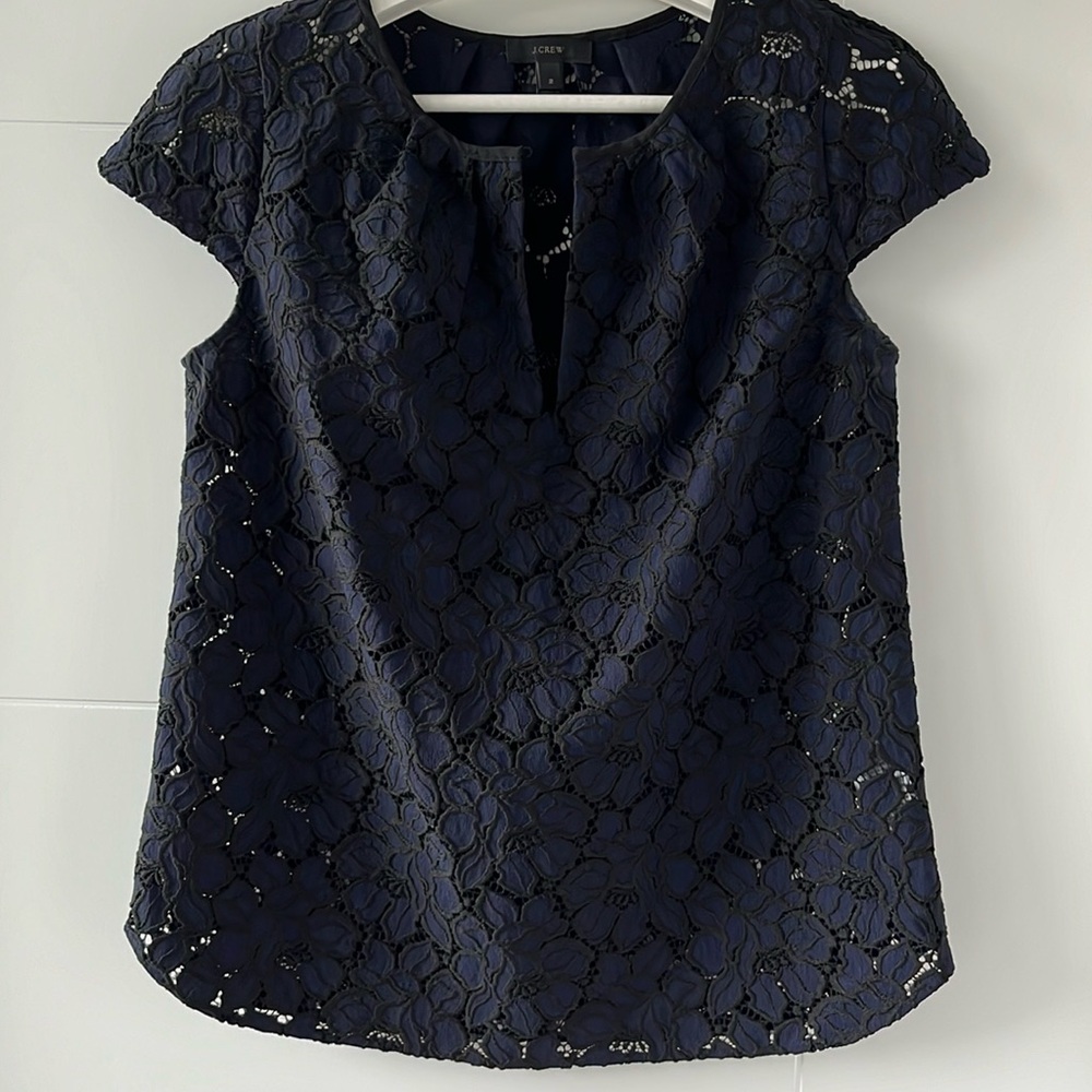 J Crew cap sleeve top